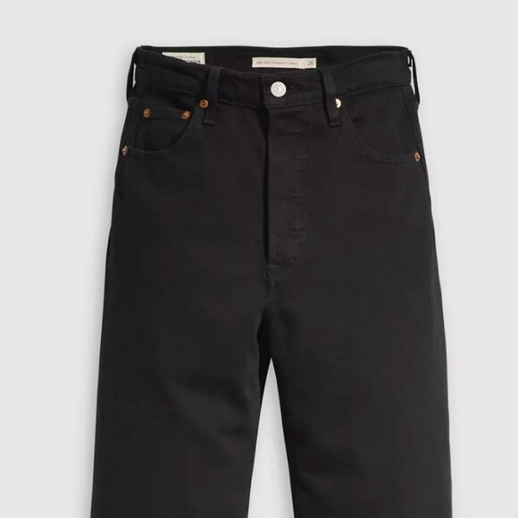 Size 27 Black - Levi's Ribcage Straight Ankle Women's Jeans - Picture 1 of 7